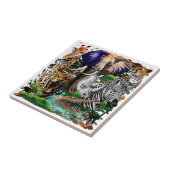 アフリカの野生動物サバンナ タイル (側面)