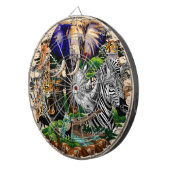 アフリカの野生動物サバンナ ダーツボード (正面右)