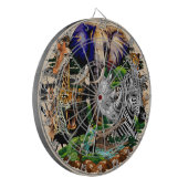 アフリカの野生動物サバンナ ダーツボード (正面左)