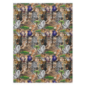 アフリカの野生動物サバンナ テーブルクロス (正面)