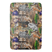 アフリカの野生動物サバンナ バスマット (正面縦)