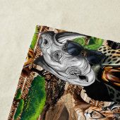 アフリカの野生動物サバンナ ビーチタオル (インサイチュ)