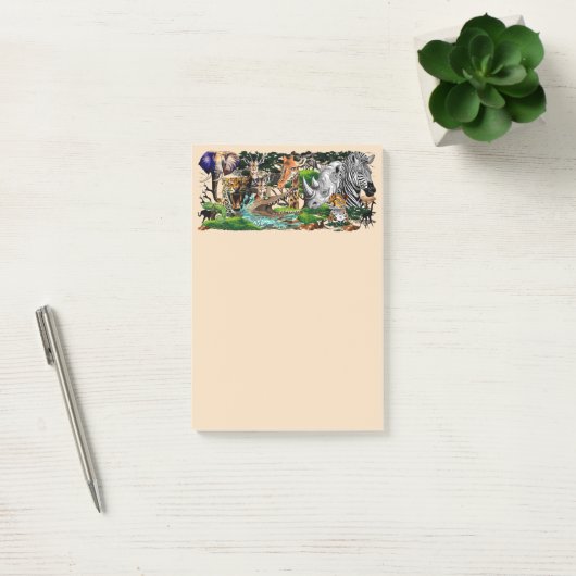 アフリカの野生動物サバンナ ポストイット (オフィス)