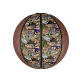 アフリカの野生動物サバンナ ミニバスケットボール (縦)