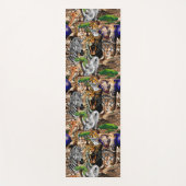 アフリカの野生動物サバンナ ヨガマット (正面)