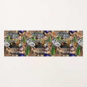 アフリカの野生動物サバンナ ヨガマット (正面(横))