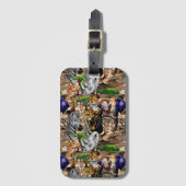 アフリカの野生動物サバンナ ラゲッジタグ (正面縦)