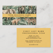 アフリカの野生動物ジャングル 名刺 (正面/裏面)