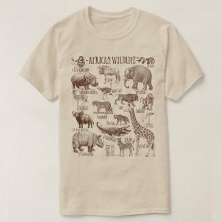 アフリカの野生動物パック Tシャツ