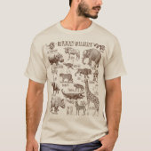 アフリカの野生動物パック Tシャツ (正面)