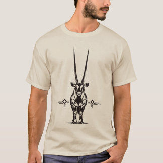 アフリカの野生動物 オリックス Tシャツ
