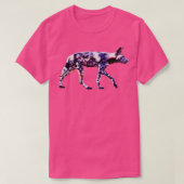 アフリカの野生犬の印象派のアートワーク|過去記事 Tシャツ (デザイン正面)