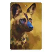 アフリカの野生犬の野生動物 ミニクリップボード (裏面)