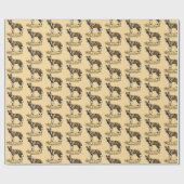 アフリカの野生犬。野生アフリカ ラッピングペーパー (フラット)