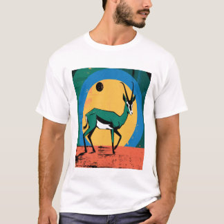 アフリカの野生生物の様式化 Tシャツ