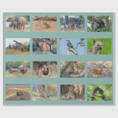 アフリカの野生生物を包む紙 ラッピングペーパー (フラット)