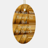 アフリカの野生生物デザインによる感動のメッセージ セラミックオーナメント (右)