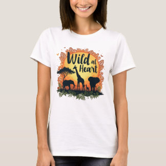 アフリカの野生生物Tシャツ Tシャツ