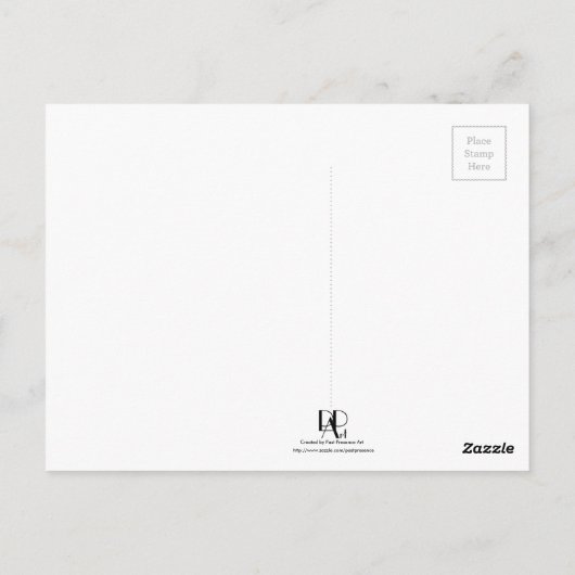 アフリカの野生絵を描犬 ポストカード (裏面)