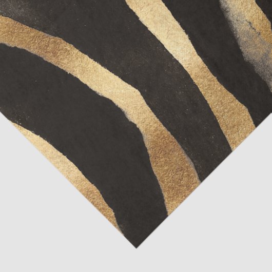 アフリカの野生絵を描金ゼブラ縞模様 薄葉紙 (詳細)