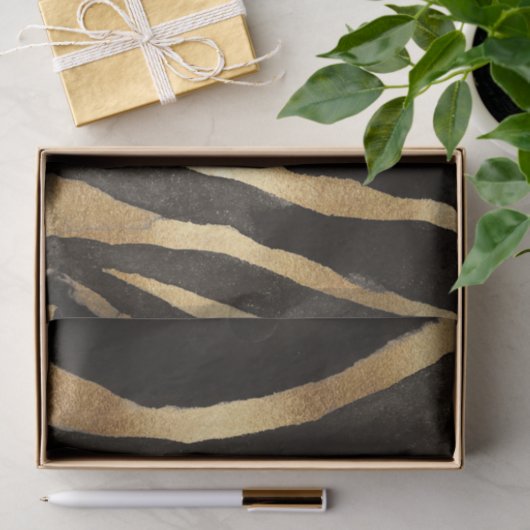 アフリカの野生絵を描金ゼブラ縞模様 薄葉紙 (ギフト)