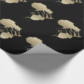 アフリカの金ゴールド ラッピングペーパー (角)