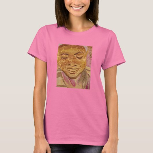 アフリカの金炭坑作業員 Tシャツ (正面)