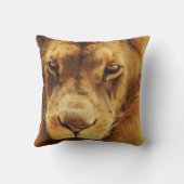 アフリカの雄ライオンのポートレート。 クッション (裏面)