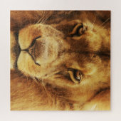 アフリカの雄ライオンのポートレート。 ジグソーパズル (横)