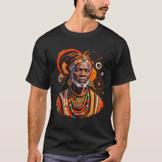アフリカの霊的長老の肖像画 | 先祖 Tシャツ