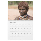 アフリカの顔のカスタムによって印刷されるカレンダー カレンダー (3月 2026)
