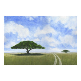 アフリカの風景 フォトプリント           