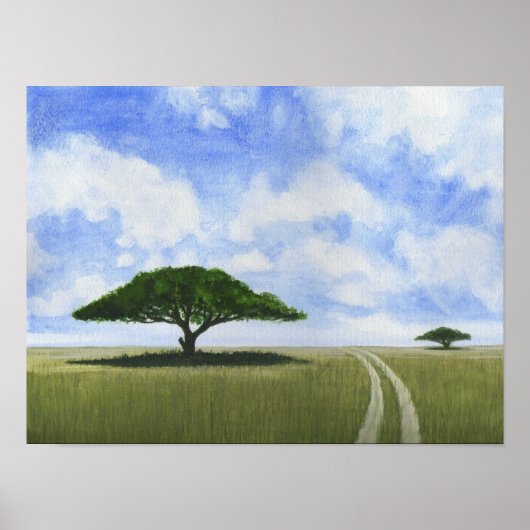 アフリカの風景 ポスター (正面)