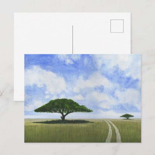 アフリカの風景 ポストカード (正面/裏面)