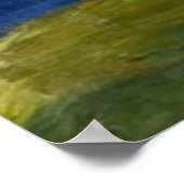 アフリカの風景、抽象芸術アート威厳があるby Macke ポスター (角)