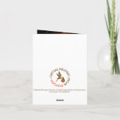 アフリカの養子縁組のお知らせカード 案内状 (裏面)