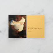 アフリカの養子縁組のお知らせカード 案内状 (内部)