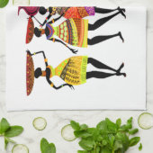 アフリカの饗宴 キッチンタオル (折り畳み)