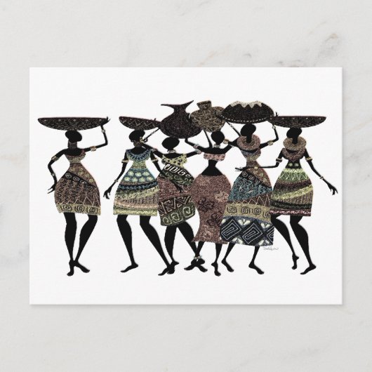アフリカの饗宴 ポストカード (正面)