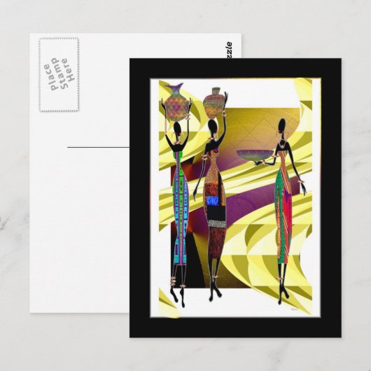 アフリカの饗宴 ポストカード (正面/裏面)