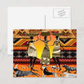 アフリカの饗宴 ポストカード (正面/裏面)