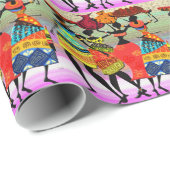 アフリカの饗宴 ラッピングペーパー (ロールコーナー)