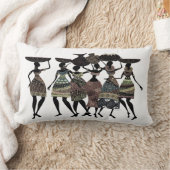 アフリカの饗宴 ランバークッション (ブランケット)