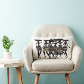 アフリカの饗宴 ランバークッション (椅子)