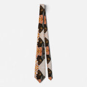 アフリカの首が美しい女性を結絵画ぶ –  ネクタイ (正面)