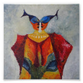 アフリカの魚の抽象芸術絵を描アートの写真 フォトプリント            (正面)