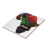 アフリカの鮮やかなモザイク:装飾的なパターンアート タイル (側面)