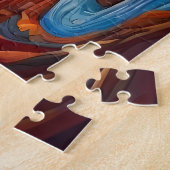 アフリカの鮮やか美しいと伝統 ジグソーパズル (側面)