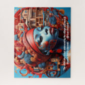 アフリカの鮮やか美しいと伝統 ジグソーパズル (縦)