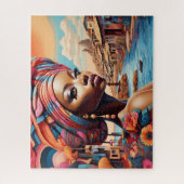 アフリカの鮮やか美しいと伝統 ジグソーパズル (縦)